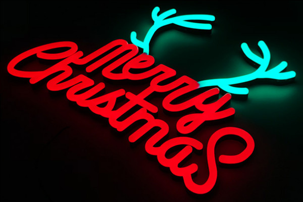 180 degrees neon letters